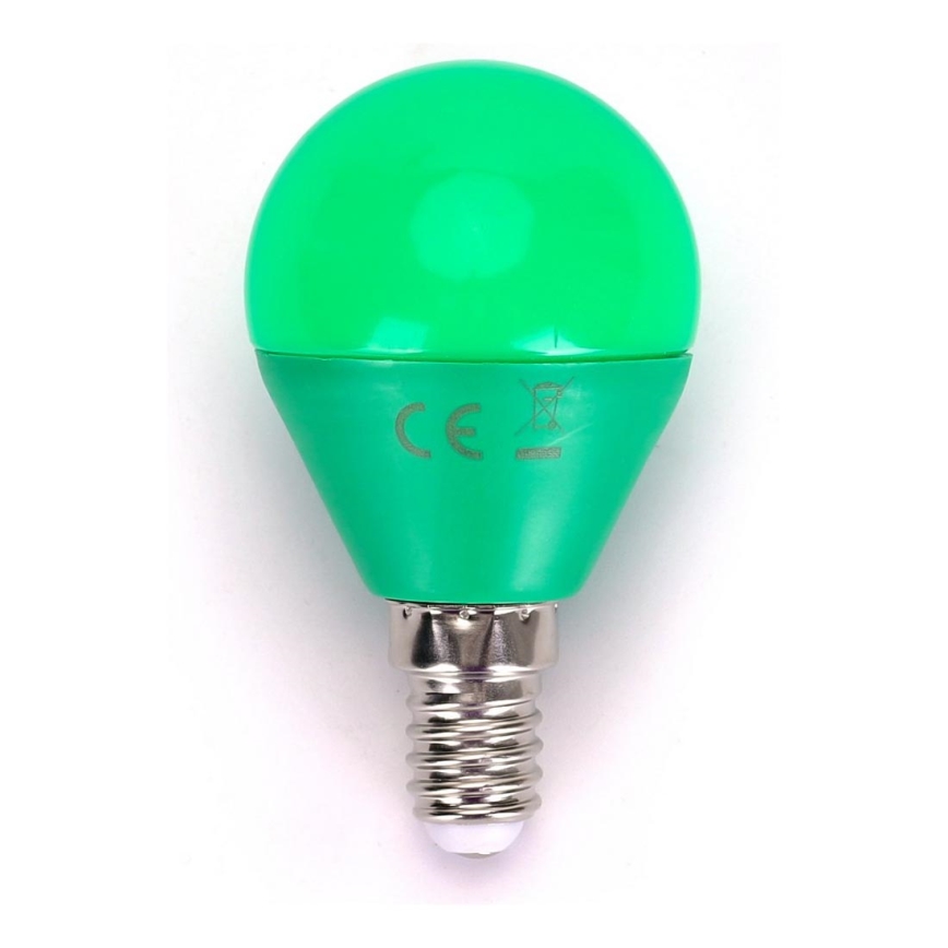 Ampoule LED G45 E14/4W/230V verte - Aigostar