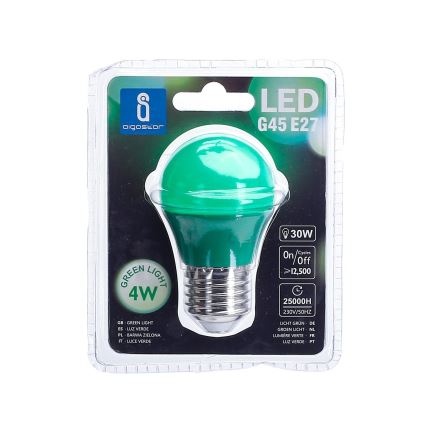 Ampoule LED G45 E14/4W/230V verte - Aigostar