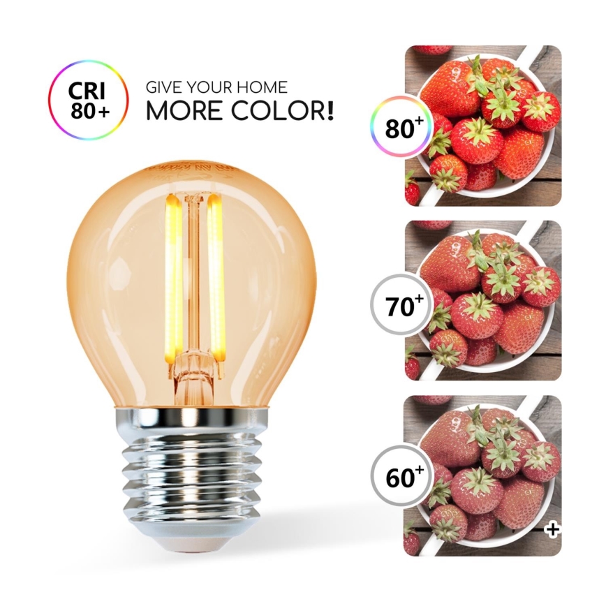 ampoule LED G45 E27/4W/230V 2200K - Aigostar