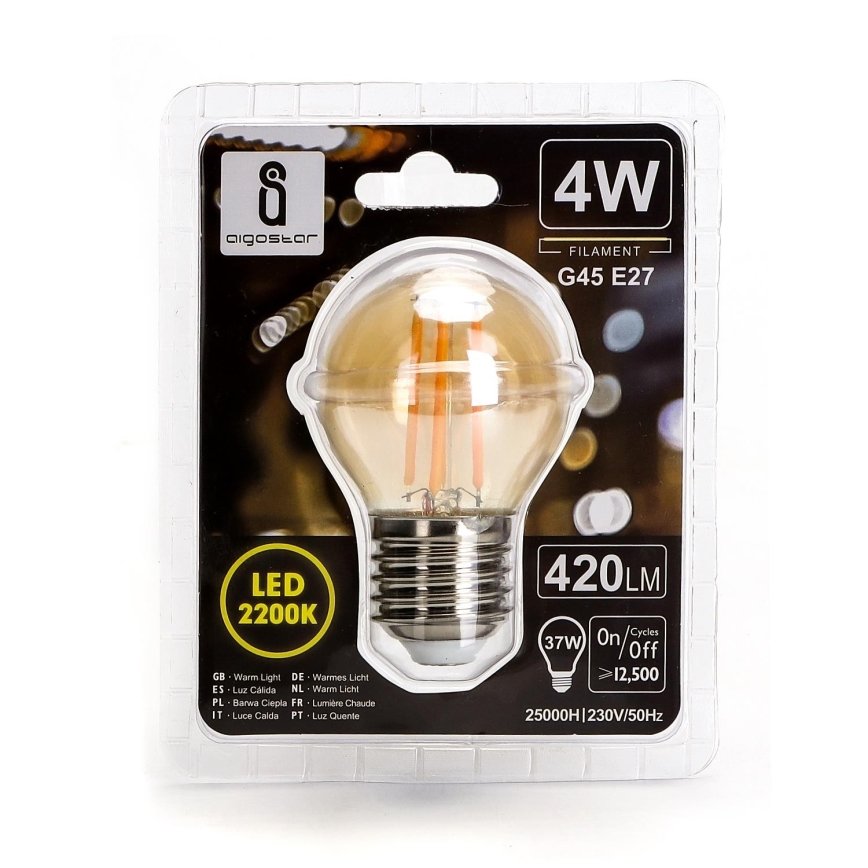 ampoule LED G45 E27/4W/230V 2200K - Aigostar
