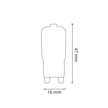 Ampoule LED G9/2,5W/230V 6400K