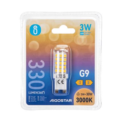 Ampoule LED G9/3W/230V 3000K - Aigostar