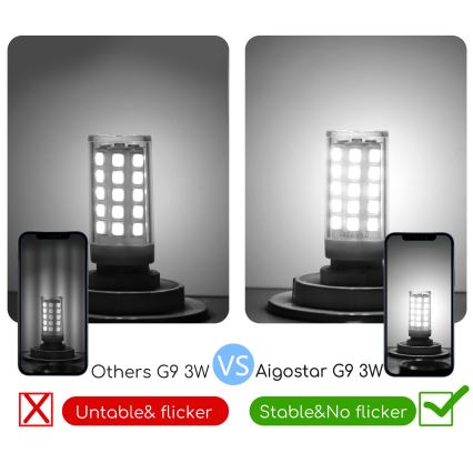 Ampoule LED G9/3W/230V 6500K - Aigostar