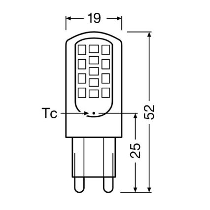 Ampoule LED G9/4,2W/230V 2700K - Osram