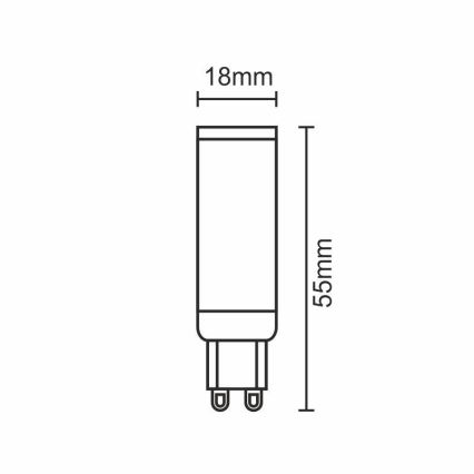 Ampoule LED G9/5W/230V 2800K