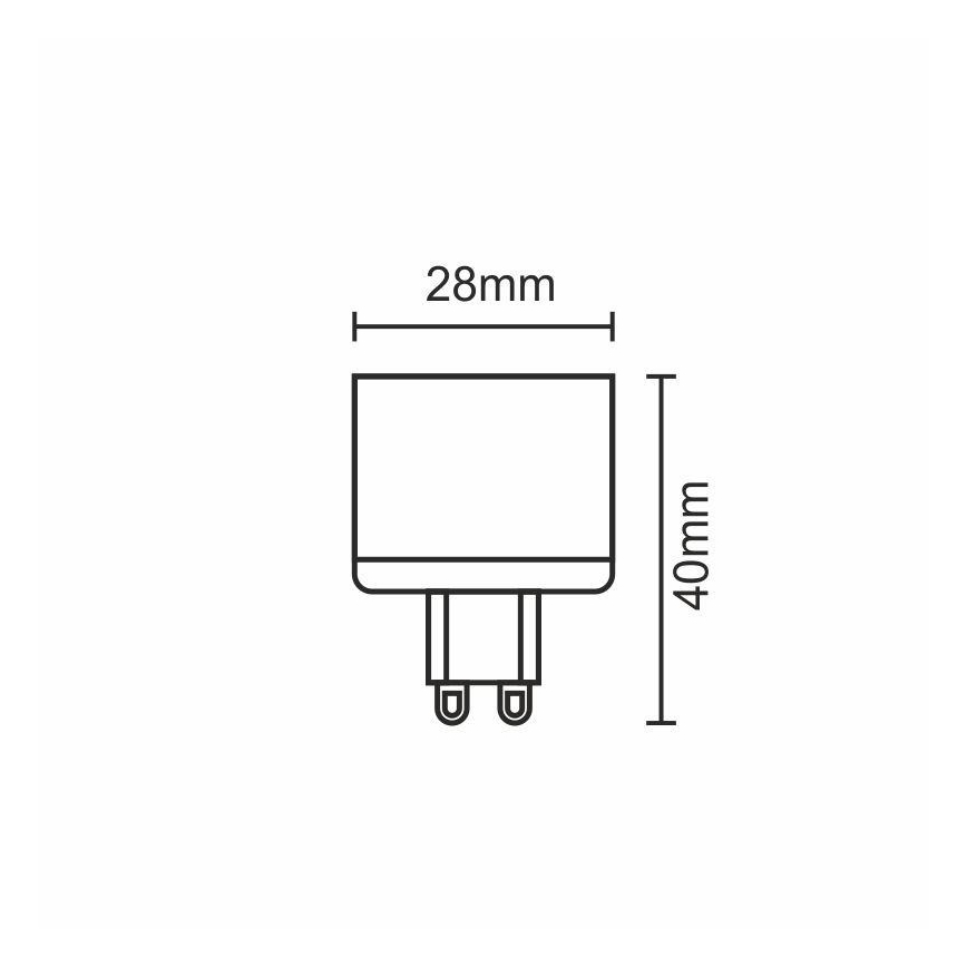 Ampoule LED G9/5W/230V 2800K