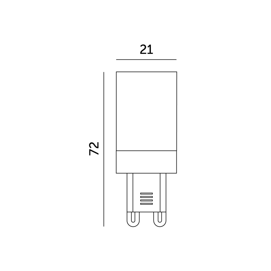 Ampoule LED G9/6W/230V 6000K