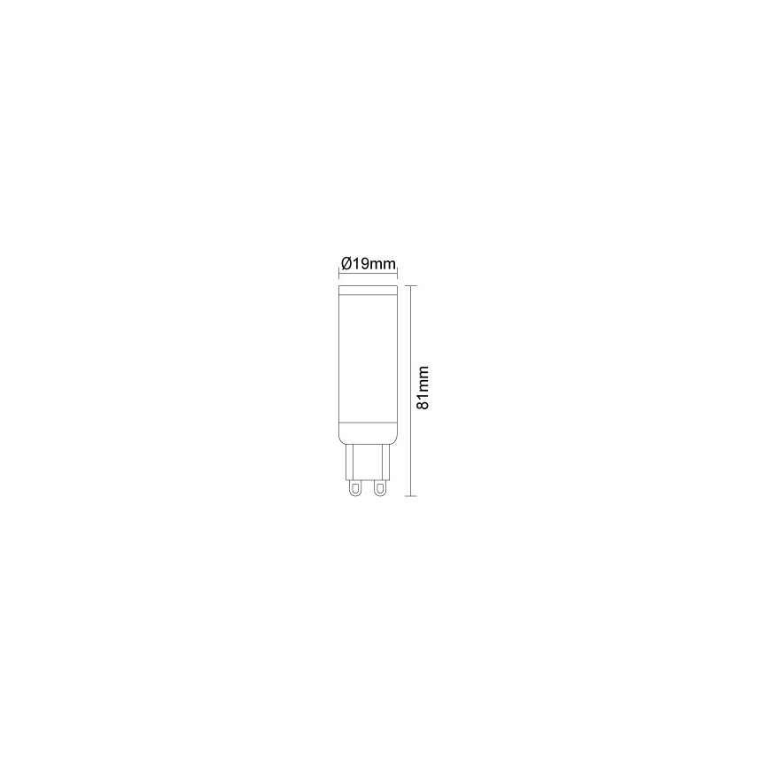 Ampoule LED G9/7,6W/230V 4000K