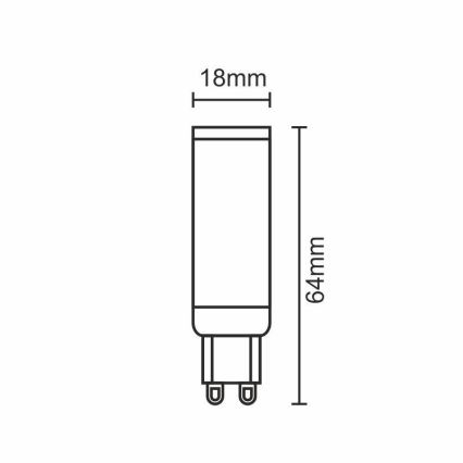 Ampoule LED G9/7W/230V 4000K