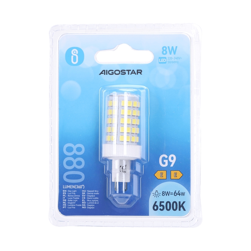 Ampoule LED G9/8W/230V 6500K - Aigostar
