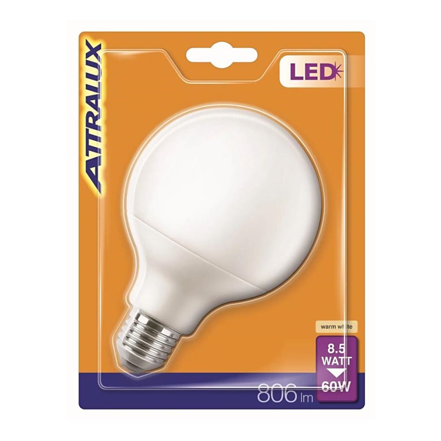 Ampoule LED G95 E27/8,5W/230V 2700K - Attralux