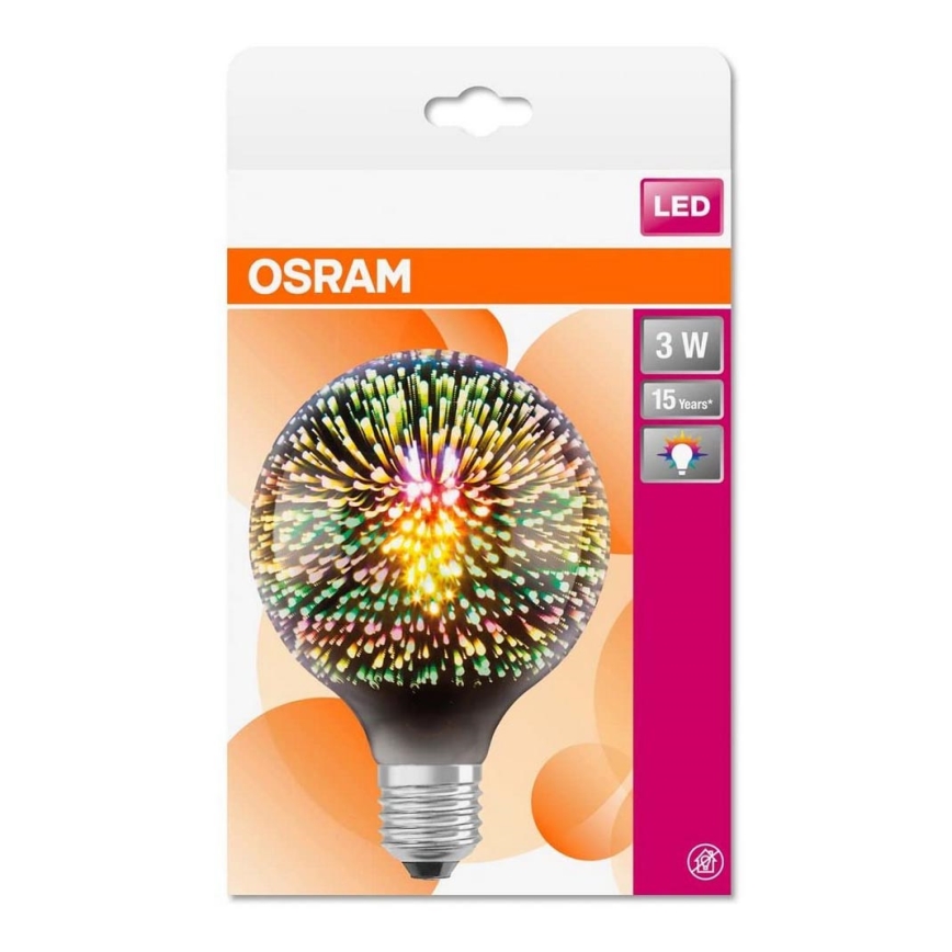 Ampoule LED GLOBE E27/3W/230V 2700K - Osram