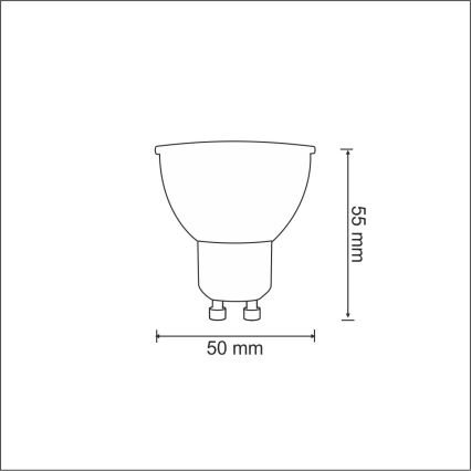 Ampoule LED GU10/3,5W/230V 6400K