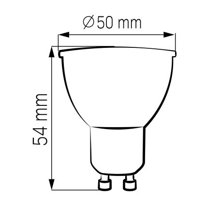 Ampoule LED GU10/4,5W/230V 4000K noir