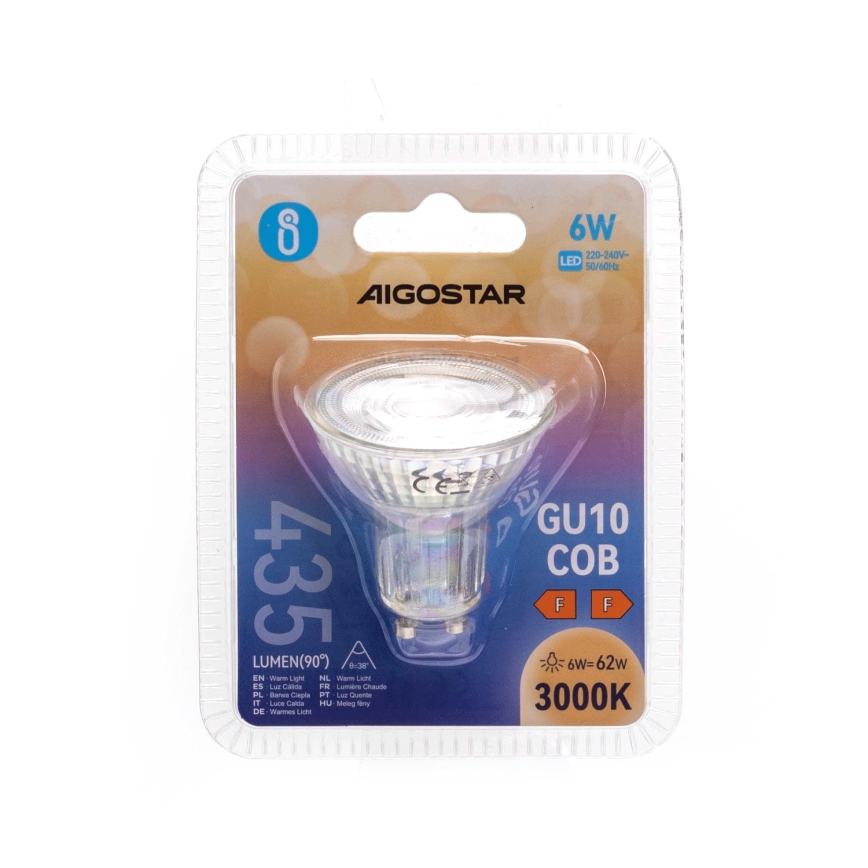 Ampoule LED GU10/6W/230V 3000K - Aigostar