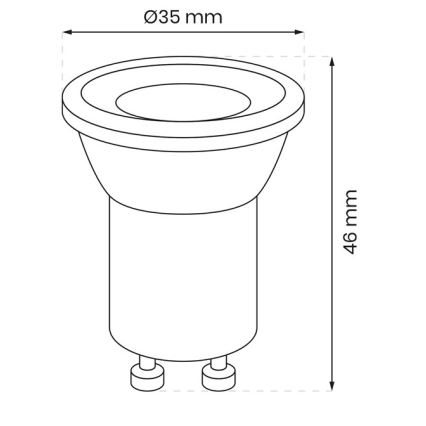 Ampoule LED GU10-MR11/3W/230V 4000K