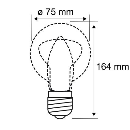 Ampoule LED INNER B75 E27/3,5W/230V 1800K - Paulmann 28878