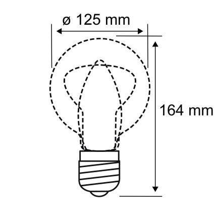 Ampoule LED INNER G125 E27/3,5W/230V 1800K - Paulmann 28875