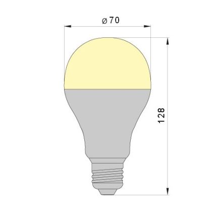 Ampoule LED LEDSTAR A70 E27/18W/230V 3000K