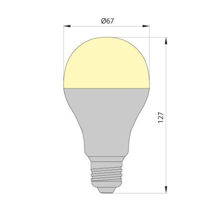 Ampoule LED LEDSTAR ECO E27/10W/230V 3000K