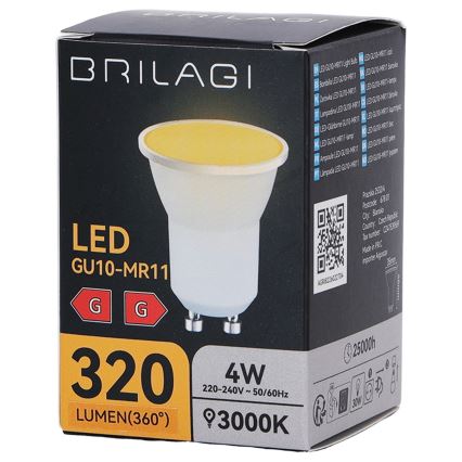 Ampoule LED MR11 GU10/4W/230V 3000K - BRILAGI