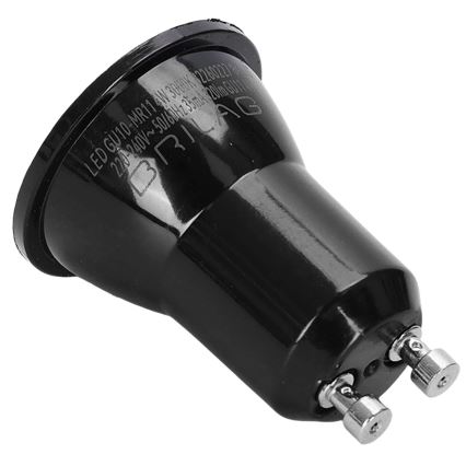 Ampoule LED MR11 GU10/4W/230V 3000K noire - BRILAGI