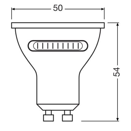 Ampoule LED PAR16 GU10/4,2W/230V 2700/4000/6500K 36° - Osram