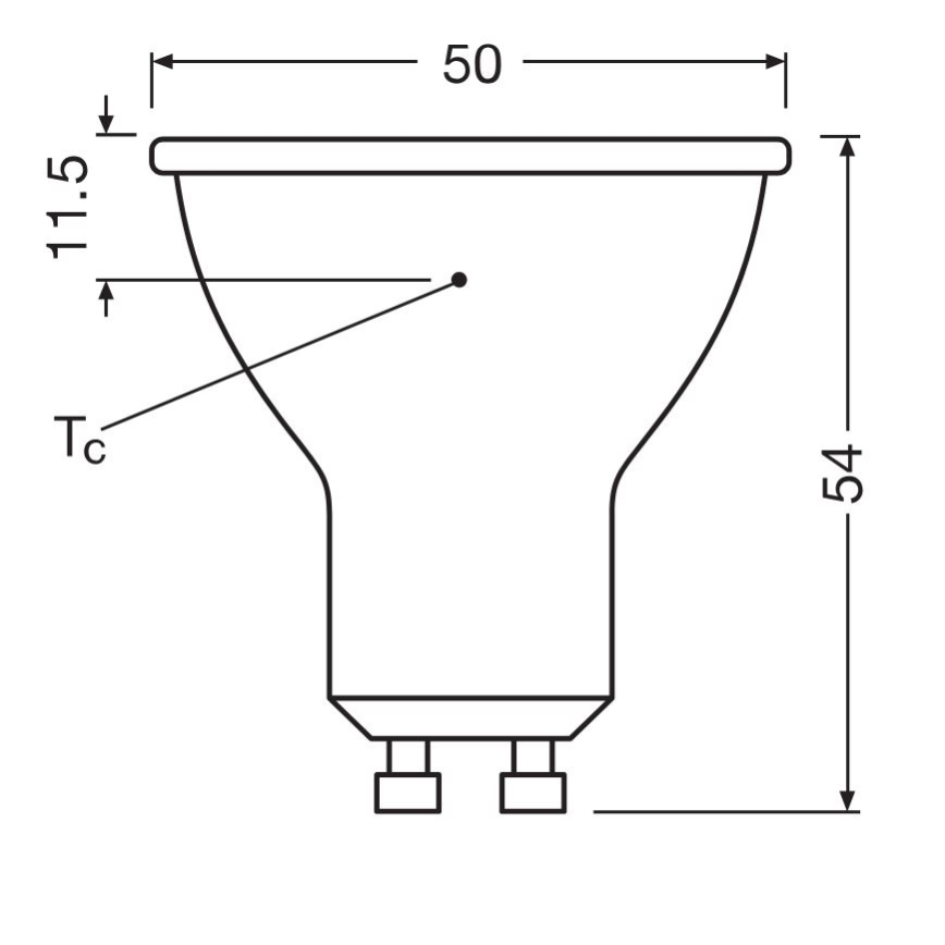 Ampoule LED PAR16 GU10/6,9W/230V 6500K - Osram