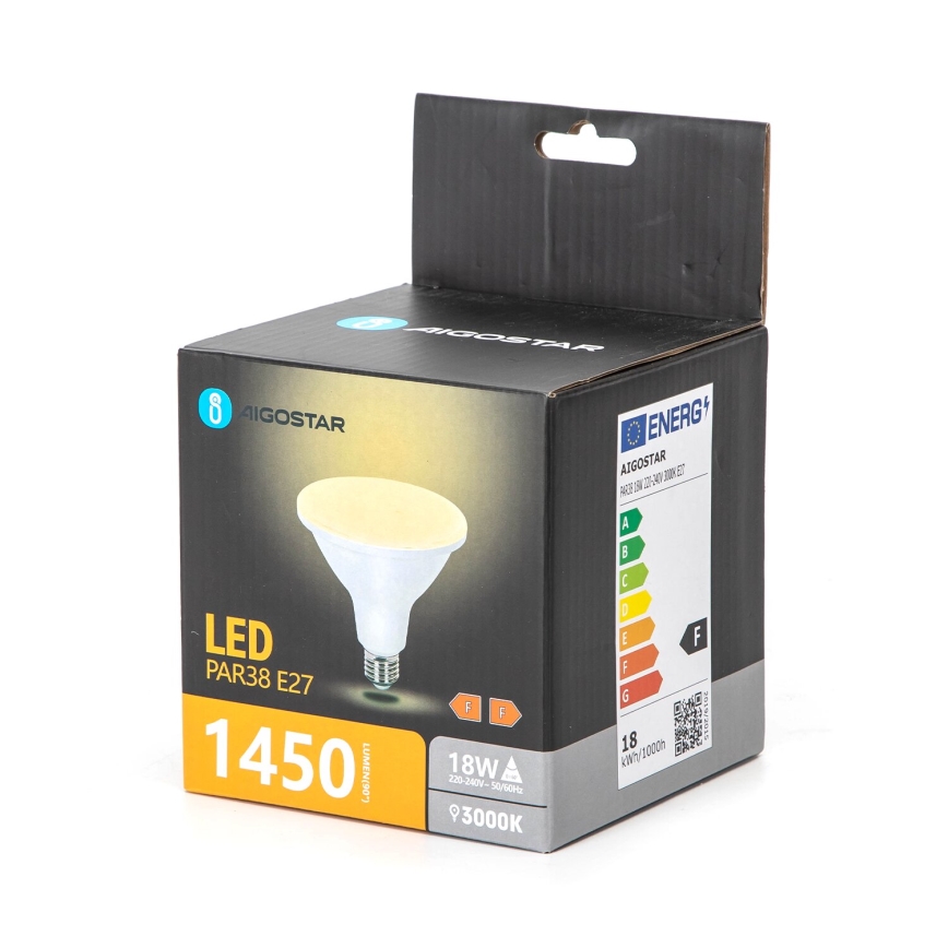 Ampoule LED PAR38 E27/18W/230V 3000K - Aigostar