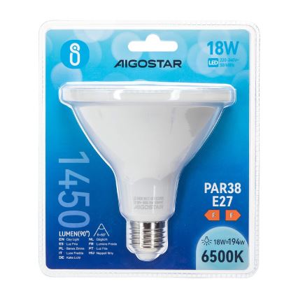 Ampoule LED PAR38 E27/18W/230V 6500K - Aigostar