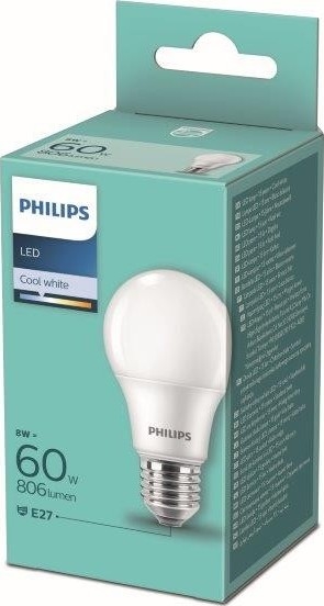 Ampoule LED Philips A60 E27/8W/230V 4000K
