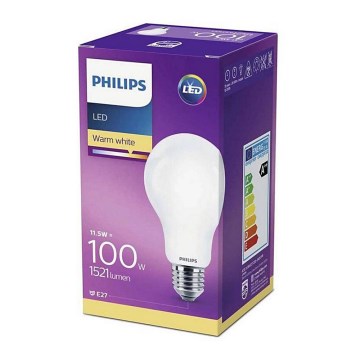 Ampoule LED Philips E27/11,5W/230V 2700K