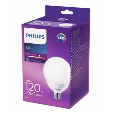 Ampoule LED Philips G120 E27/18W/230V 2700K