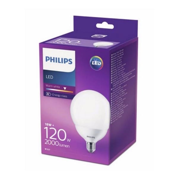 Ampoule LED Philips G120 E27/18W/230V 2700K