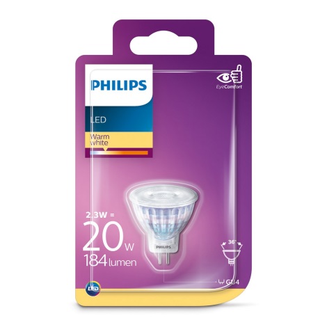 Ampoule LED Philips GU4/2.3W/12V 2700K