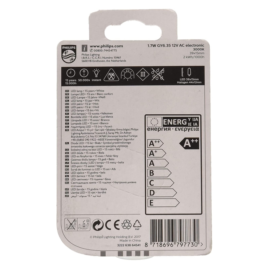 Ampoule LED Philips GY6,35/1,7W/12V 3000K
