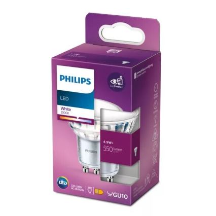 Ampoule LED Philips PAR16 GU10/4,9W/230V 3000K