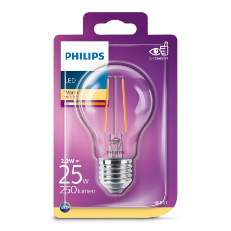 Ampoule LED Philips VINTAGE E27/2.2W/230V 2700K