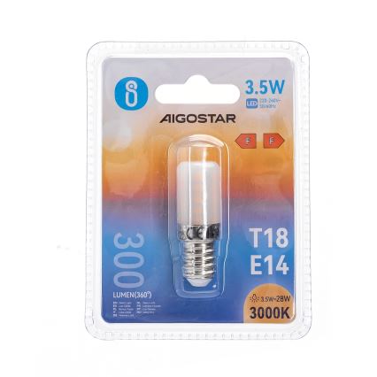 Ampoule LED pour frigo T18 E14/3,5W/230V 3000K - Aigostar