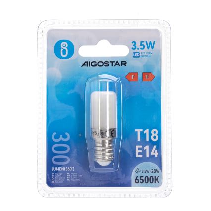 Ampoule LED pour frigo T18 E14/3,5W/230V 6500K - Aigostar