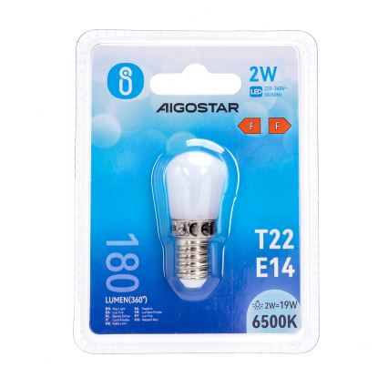 Ampoule LED pour frigo T22 E14/2W/230V 6500K - Aigostar