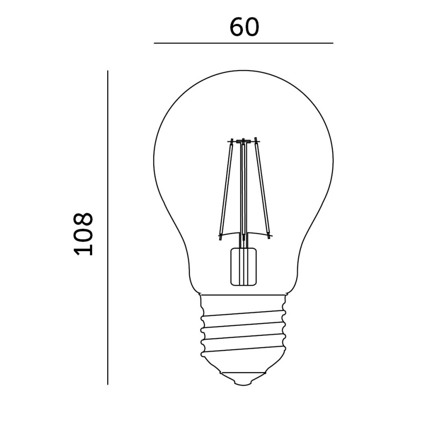 Ampoule LED pour la croissance des plantes VITABLOOM E27/8W/230V 1200K - Brilagi