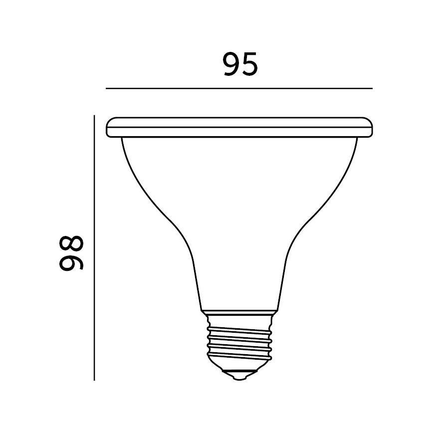 Ampoule LED pour la croissance des plantes VITABLOOM E27/9W/230V 1200K blanc - Brilagi