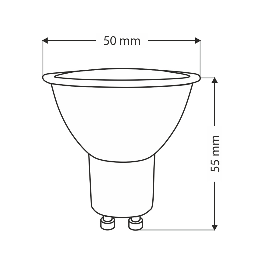 Ampoule LED Qtec GU10/8W/230V 2700K