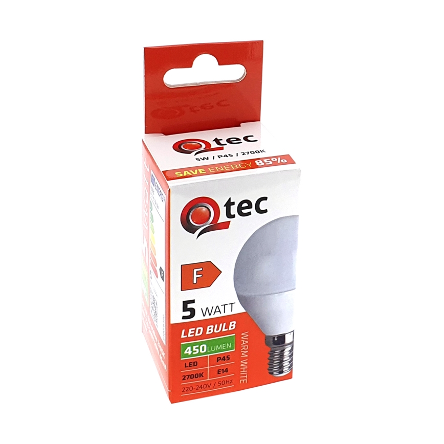 Ampoule LED Qtec P45 E14/5W/230V 2700K