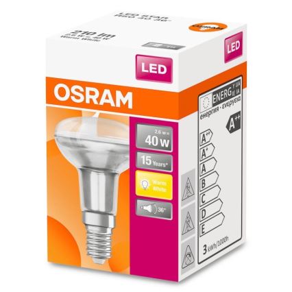Ampoule LED R50 E14/2,6W/230V 2700K - Osram