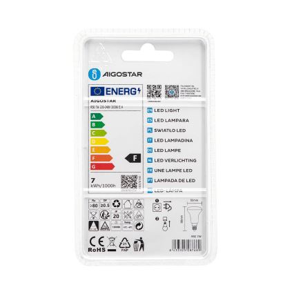 Ampoule LED R50 E14/7W/230V 3000K - Aigostar