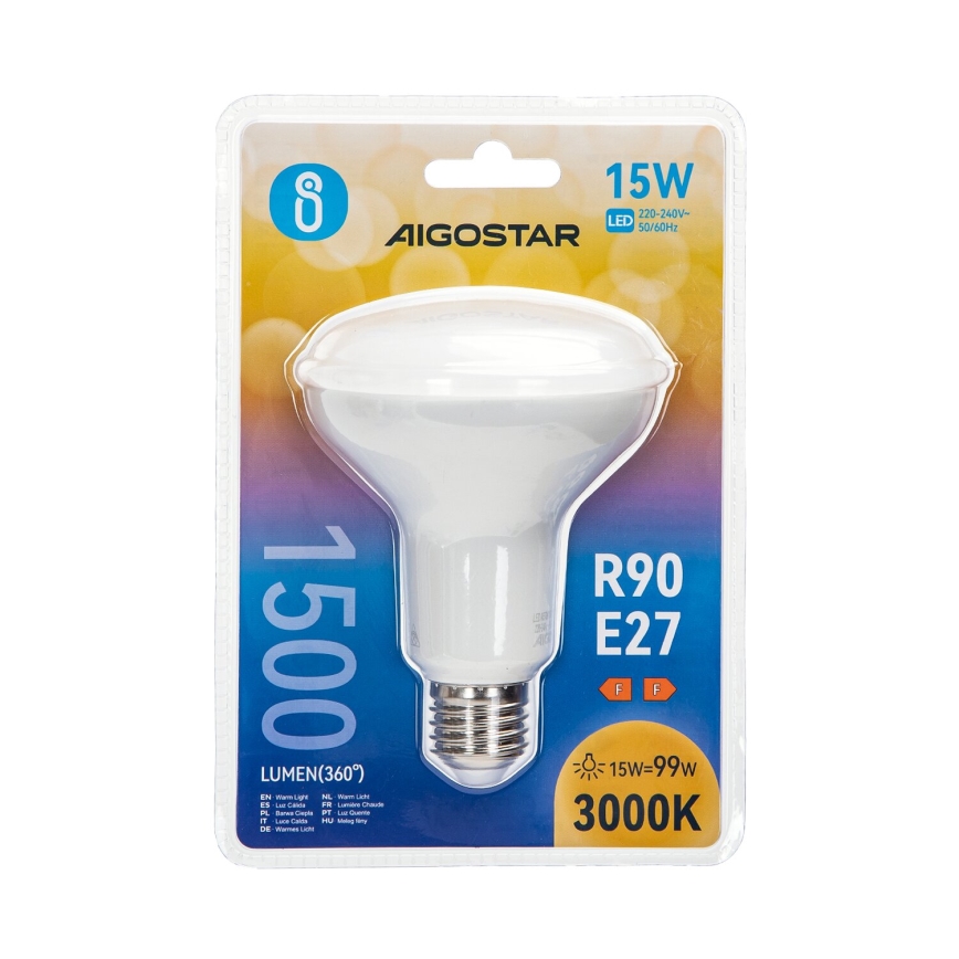 Ampoule LED R90 E27/15W/230V 3000K - Aigostar