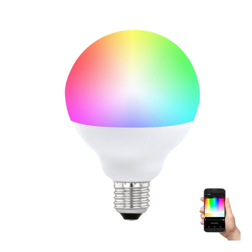 Ampoule LED connectée E27 RGB et dimmable via application mobile