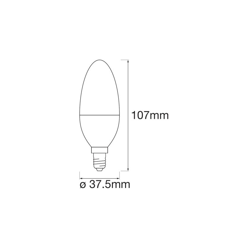 Ampoule LED RGB à intensité variable SMART + E14 / 5W / 230V 2700K-6500K - Wi-Fi Ledvance